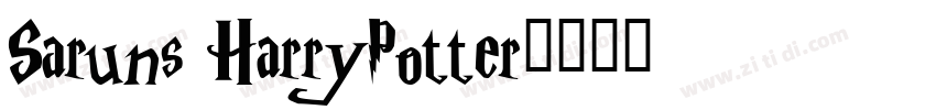 Saruns HarryPotter字体转换